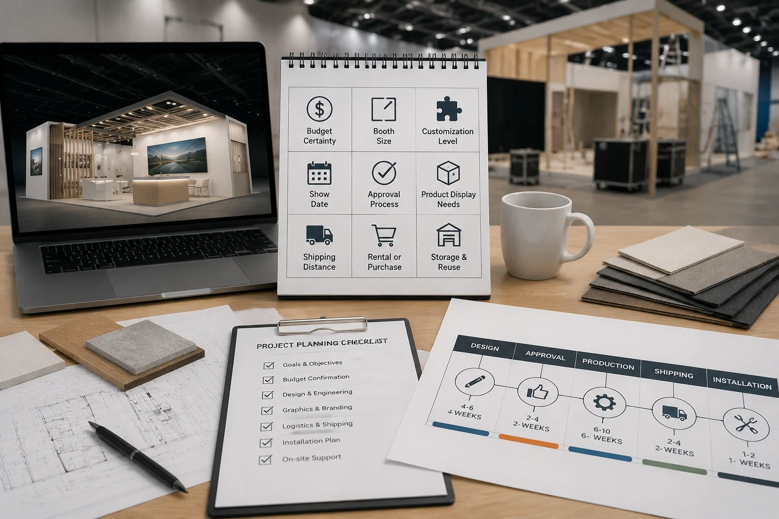 planning a trade show booth around client needs